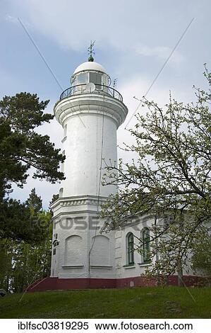 Stock Photography - "Lighthouse, Uzava, Latvia, Baltic States, Europe". Fotosearch