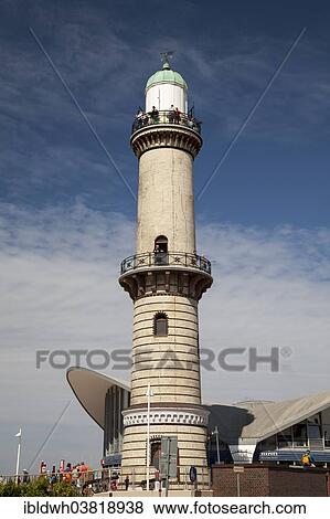 "Lighthouse, Warnemunde, Rostock, Mecklenburg-Western Pomerania, Germany, Europe" View Large Photo Image Stock Photo - "Lighthouse, Warnemunde, Rostock, Mecklenburg-Western Pomerania, Germany, Europe". Fotosearch