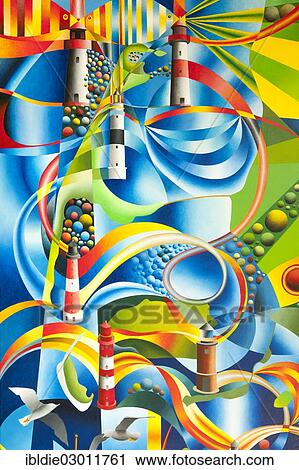 "Lighthouses of the North Sea coast, Sylt, acrylic painting, artist Gerhard Kraus, Kriftel, North Frisia, Schleswig-Holstein, Germany, Europe" View Large Photo Image Stock Image - "Lighthouses of the North Sea coast, Sylt, acrylic painting, artist Gerhard Kraus, Kriftel, North Frisia, Schleswig-Holstein, Germany, Europe". Fotosearch