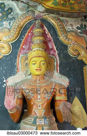 Stock Image - "Likeness of the deity Saman, the guardian deity of the island of Sri Lanka, Buddhist Pilikuttuwa Temple, Pilikuttuwa, Sri Lanka, Asia". Fotosearch