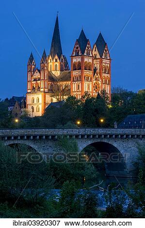 "Limburg Cathedral or Georgsdom, Alte Lahnbrucke, Old Lahn Bridge over the Lahn river, Limburg an der Lahn, Hesse, Germany, Europe" View Large Photo Image Stock Photo - "Limburg Cathedral or Georgsdom, Alte Lahnbrucke, Old Lahn Bridge over the Lahn river, Limburg an der Lahn, Hesse, Germany, Europe". Fotosearch