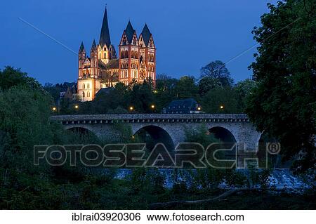 "Limburg Cathedral or Georgsdom, Alte Lahnbrucke, Old Lahn Bridge over the Lahn river, Limburg an der Lahn, Hesse, Germany, Europe" View Large Photo Image Stock Photograph - "Limburg Cathedral or Georgsdom, Alte Lahnbrucke, Old Lahn Bridge over the Lahn river, Limburg an der Lahn, Hesse, Germany, Europe". Fotosearch