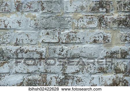 Limed brick wall, PublicGround View Large Photo Image Stock Photo - Limed brick wall, PublicGround. Fotosearch