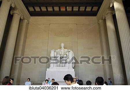 Stock Image - "Lincoln Memorial, Washington, District of Columbia, United States, North America". Fotosearch