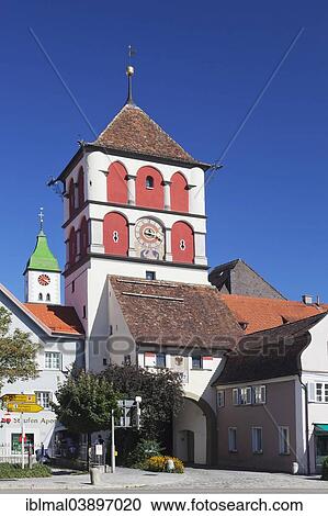 "Lindau Gate or Gate of St Martin, Wangen, Upper Swabia, Baden-Wurttemberg, Germany, Europe" View Large Photo Image Stock Image - "Lindau Gate or Gate of St Martin, Wangen, Upper Swabia, Baden-Wurttemberg, Germany, Europe". Fotosearch