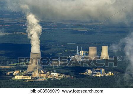 Stock Photo - "Lingen Nuclear Power Plant, Lingen, Emsland, Lower Saxony, Germany, Europe". Fotosearch