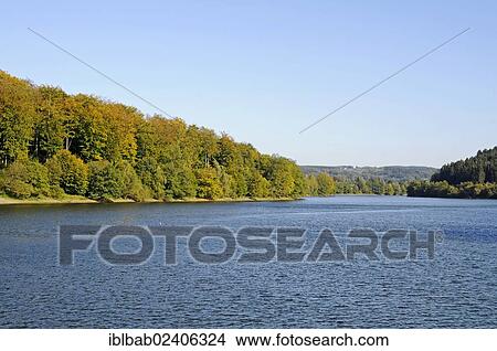 "Lingestalsperre Reservoir, Marienheide, Bergisches Land, North Rhine-Westphalia, Germany, Europe, PublicGround, Europe" View Large Photo Image Picture - "Lingestalsperre Reservoir, Marienheide, Bergisches Land, North Rhine-Westphalia, Germany, Europe, PublicGround, Europe". Fotosearch