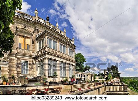 Stock Photo - "Lingner Terrace at Lingner Palace, Dresden, Sachsen, Dresden, Saxony, Germany, Europe". Fotosearch