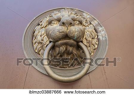 "Lion head door knocker on a door of a house, Vienna, Vienna State, Austria, Europe" View Large Photo Image Stock Photograph - "Lion head door knocker on a door of a house, Vienna, Vienna State, Austria, Europe". Fotosearch