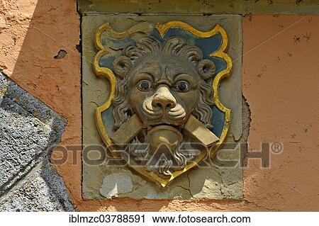 "Lion head with chevrons, coat of arms of the Counts of Rothenburg, Rothenburg ob der Tauber, Middle Franconia, Bavaria, Germany, Europe" View Large Photo Image Stock Image - "Lion head with chevrons, coat of arms of the Counts of Rothenburg, Rothenburg ob der Tauber, Middle Franconia, Bavaria, Germany, Europe". Fotosearch