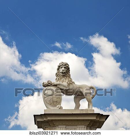 "Lion sculpture near Schloss Nordkirchen Palace, Nordkirchen, Westmunsterland, Munsterland, North Rhine-Westphalia, Germany, Europe" View Large Photo Image Stock Image - "Lion sculpture near Schloss Nordkirchen Palace, Nordkirchen, Westmunsterland, Munsterland, North Rhine-Westphalia, Germany, Europe". Fotosearch