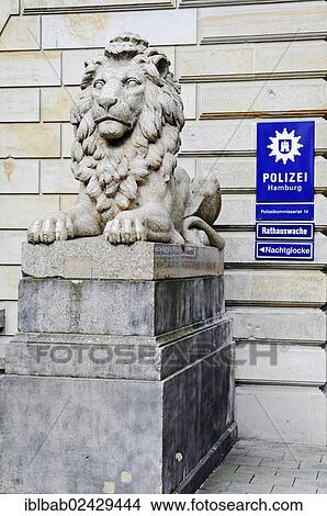 "Lion sculpture next to a police station, Polizeikommissariat 14, Hamburg, Germany, Europe, PublicGround, Europe" View Large Photo Image Picture - "Lion sculpture next to a police station, Polizeikommissariat 14, Hamburg, Germany, Europe, PublicGround, Europe". Fotosearch