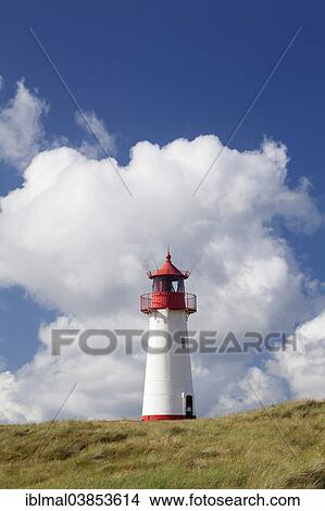 "List West Lighthouse at Ellenbogen, Sylt, North Frisia, Schleswig-Holstein, Germany, Europe" View Large Photo Image Picture - "List West Lighthouse at Ellenbogen, Sylt, North Frisia, Schleswig-Holstein, Germany, Europe". Fotosearch