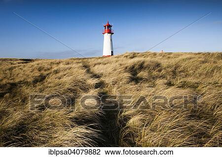"List West Lighthouse, Ellenbogen, Sylt, North Frisia, Schleswig-Holstein, Germany, Europe" View Large Photo Image Stock Image - "List West Lighthouse, Ellenbogen, Sylt, North Frisia, Schleswig-Holstein, Germany, Europe". Fotosearch
