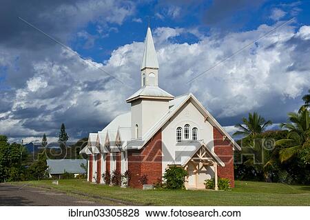 "Little church, Grande Terre, New Caledonia, France, Oceania" View Large Photo Image Stock Photo - "Little church, Grande Terre, New Caledonia, France, Oceania". Fotosearch