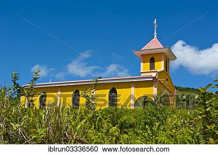 "Little unnamed church, Ile des Pins, New Caledonia, France, Oceania" View Large Photo Image Stock Image - "Little unnamed church, Ile des Pins, New Caledonia, France, Oceania". Fotosearch