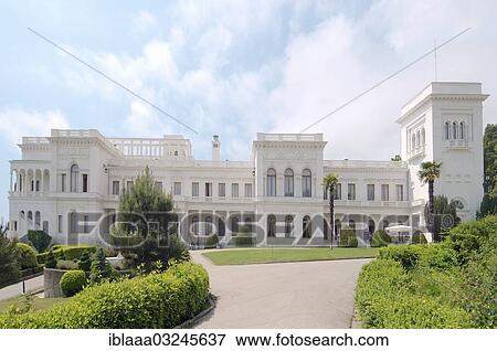 Stock Photo - "Livadia Palace, summer palace of the last Russian Imperial family, The Greater Yalta, Crimea, Ukraine, Europe". Fotosearch