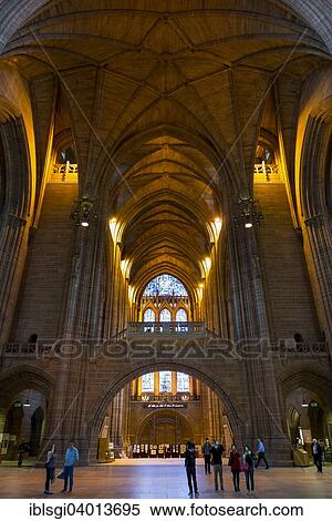 Stock Photography - "Liverpool Cathedral in Liverpool, Merseyside, United Kingdom, Europe". Fotosearch