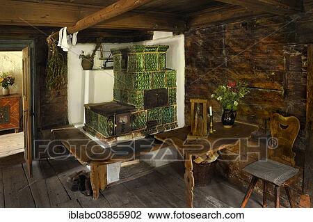 "Living room with a tiled stove in Markus Wasmeier Farm and Winter Sports Museum, Schliersee, Upper Bavaria, Bavaria, Germany, Europe" View Large Photo Image Stock Image - "Living room with a tiled stove in Markus Wasmeier Farm and Winter Sports Museum, Schliersee, Upper Bavaria, Bavaria, Germany, Europe". Fotosearch