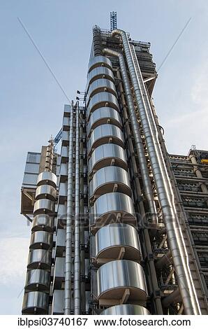 "Lloyd's Building, or Inside-Out Building, by Richard Rogers, London, London region, England, United Kingdom, Europe" View Large Photo Image Stock Photo - "Lloyd's Building, or Inside-Out Building, by Richard Rogers, London, London region, England, United Kingdom, Europe". Fotosearch
