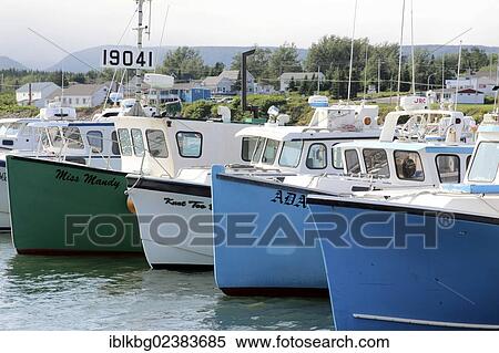 "Lobster boats, harbour, Cabot Trail, Cape Breton, Nova Scotia, Canada, North America" View Large Photo Image Stock Photography - "Lobster boats, harbour, Cabot Trail, Cape Breton, Nova Scotia, Canada, North America". Fotosearch