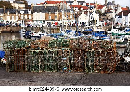 "Lobster bow nets, Anstrutter, Neuk of Fife, Scotland, United Kingdom, Europe" View Large Photo Image Stock Photograph - "Lobster bow nets, Anstrutter, Neuk of Fife, Scotland, United Kingdom, Europe". Fotosearch