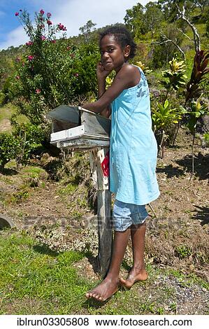 "Local girl, Grande Terre, New Caledonia, France, Oceania" View Large Photo Image Stock Photo - "Local girl, Grande Terre, New Caledonia, France, Oceania". Fotosearch