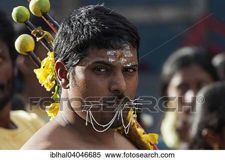 "Local man at a Hindu festival, portrait, near Mahebourg, Mauritius, Africa" View Large Photo Image Stock Photography - "Local man at a Hindu festival, portrait, near Mahebourg, Mauritius, Africa". Fotosearch