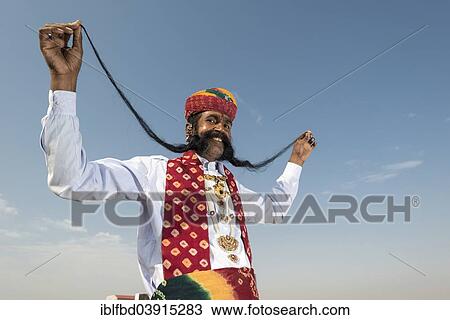 "Local man presenting his long mustache, Rajput people, Bikaner, Rajasthan, India, Asia" View Large Photo Image Stock Image - "Local man presenting his long mustache, Rajput people, Bikaner, Rajasthan, India, Asia". Fotosearch