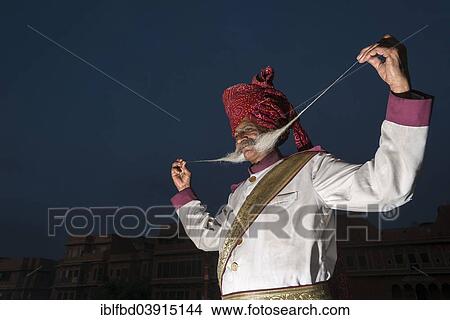 "Local man proudly presenting his long mustache, Rajput people, Jaipur, Rajasthan, India, Asia" View Large Photo Image Picture - "Local man proudly presenting his long mustache, Rajput people, Jaipur, Rajasthan, India, Asia". Fotosearch