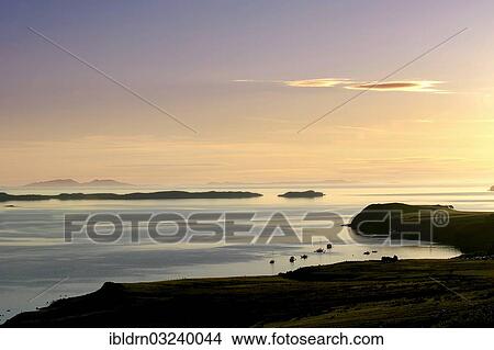 "Loch Dunvegan seen from the Waternish Peninsula, near Stein, Isle of Skye, Inner Hebrides, Scotland, United Kingdom, Europe" View Large Photo Image Picture - "Loch Dunvegan seen from the Waternish Peninsula, near Stein, Isle of Skye, Inner Hebrides, Scotland, United Kingdom, Europe". Fotosearch