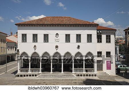 Stock Photo - "Loggia at Titov trg, Tito Square, Koper, Slovenian Littoral, Istria, Slovenia, Europe". Fotosearch