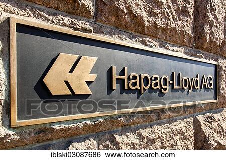 "Logo and signage at the headquarters of the transport and logistics company Hapag-Lloyd AG, Hamburg, Hamburg, Germany, Europe" View Large Photo Image Stock Photograph - "Logo and signage at the headquarters of the transport and logistics company Hapag-Lloyd AG, Hamburg, Hamburg, Germany, Europe". Fotosearch