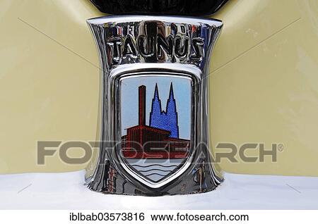 "Logo, emblem, Ford Taunus, vintage car, Germany, Europe" View Large Photo Image Stock Photograph - "Logo, emblem, Ford Taunus, vintage car, Germany, Europe". Fotosearch