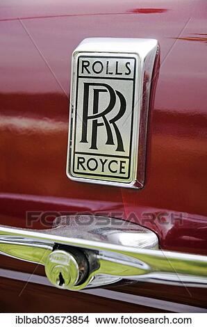 "Logo, lettering, Rolls Royce, English vintage car, Germany, Europe" View Large Photo Image Picture - "Logo, lettering, Rolls Royce, English vintage car, Germany, Europe". Fotosearch