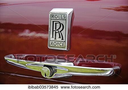 "Logo, lettering, Rolls Royce, English vintage car, Germany, Europe" View Large Photo Image Stock Photography - "Logo, lettering, Rolls Royce, English vintage car, Germany, Europe". Fotosearch