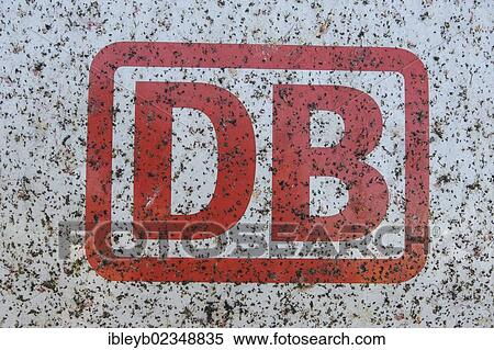 "Logo of DB, Deutsche Bahn, German rail company, dirty sign with flies on the front of an ICE railcar, Germany, Europe" View Large Photo Image Stock Photography - "Logo of DB, Deutsche Bahn, German rail company, dirty sign with flies on the front of an ICE railcar, Germany, Europe". Fotosearch