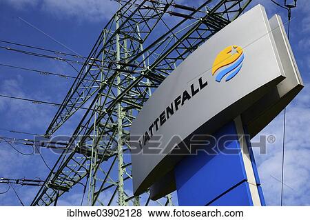 "Logo of the energy company Vattenfall in front of an electricity pylon, Hamburg, Germany, Europe" View Large Photo Image Stock Photo - "Logo of the energy company Vattenfall in front of an electricity pylon, Hamburg, Germany, Europe". Fotosearch