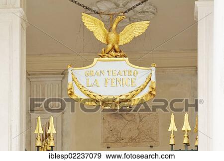 "Logo of the Teatro La Fenice, entrance area, opera house, Campo San Fantin, San Marco quarter, Venice, Venezia, Veneto, Italy, Europe" View Large Photo Image Stock Photo - "Logo of the Teatro La Fenice, entrance area, opera house, Campo San Fantin, San Marco quarter, Venice, Venezia, Veneto, Italy, Europe". Fotosearch