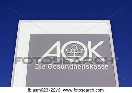 "Logo, sign, """"AOK, die Gesundheitskasse"""", German health insurance company, Germany, Europe" View Large Photo Image Stock Image - "Logo, sign, """"AOK, die Gesundheitskasse"""", German health insurance company, Germany, Europe". Fotosearch