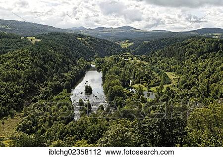"Loire gorges at Pont de Chadron, Haute Loire, Auvergne, France, Europe" View Large Photo Image Stock Image - "Loire gorges at Pont de Chadron, Haute Loire, Auvergne, France, Europe". Fotosearch