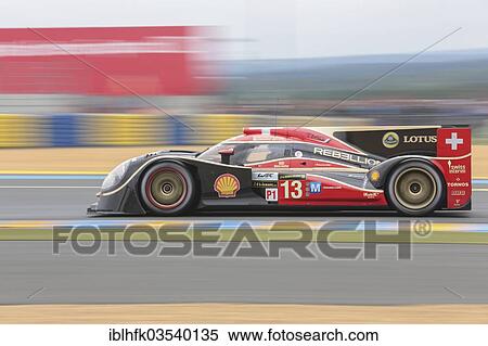 Stock Photography - "Lola No. 13, drivers Andrea Belicchi, Italy, Cong Fu Cheng, China, and Mathias Beche, Switzerland, qualifying run for the 24 hours of Le Mans, Circuit de la Sarthe, Le Mans, Pays de la Loire, France, Europe". Fotosearch