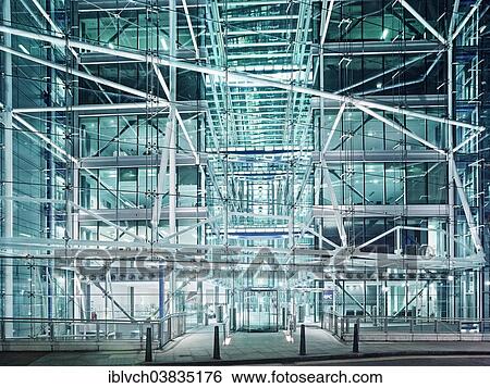 Stock Photograph - "London Bridge House, illuminated at dusk, London, England, United Kingdom, Europe". Fotosearch