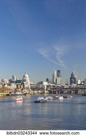 "London skyline with Blackfriars Bridge and the River Thames, London, London region, England, United Kingdom, Europe" View Large Photo Image Picture - "London skyline with Blackfriars Bridge and the River Thames, London, London region, England, United Kingdom, Europe". Fotosearch