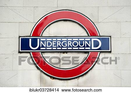 "London Underground logo, Southwark, London, London region, England, United Kingdom, Europe" View Large Photo Image Picture - "London Underground logo, Southwark, London, London region, England, United Kingdom, Europe". Fotosearch