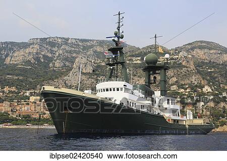 Lone Ranger, a cruiser built by Schichau Unterweser AG, length: 77. 40 m, built in 1973, converted from a tug boat into a yacht in 1995, anchored off the Principality of Monaco, French Riviera, Mediterranean Sea, Europe View Large Photo Image Stock Image - Lone Ranger, a cruiser built by Schichau Unterweser AG, length: 77. 40 m, built in 1973, converted from a tug boat into a yacht in 1995, anchored off the Principality of Monaco, French Riviera, Mediterranean Sea, Europe. Fotosearch