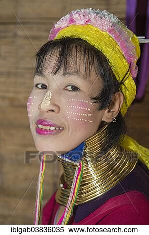 "Long-necked woman, Karen tribe, Chiang Mai, Thailand, Asia" View Large Photo Image Stock Photography - "Long-necked woman, Karen tribe, Chiang Mai, Thailand, Asia". Fotosearch