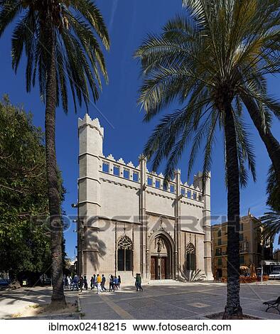 Stock Photography - Lonja de la Seda, Placa de la Llotja, Avinguda de Gabriel Roca, historic town centre, Palma de Mallorca, Majorca, Balearic Islands, Spain, Europe. Fotosearch