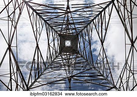 "Looking upward inside a high tension electricity pylon, Western Australia" View Large Photo Image Picture - "Looking upward inside a high tension electricity pylon, Western Australia". Fotosearch