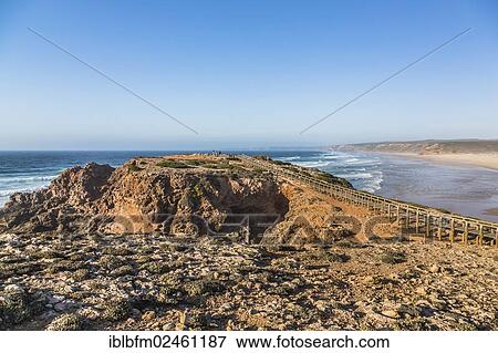 "Lookout point at Praia da Bordeira, Carrapateira, Algarve, Portugal, Atlantic, Europe" View Large Photo Image Stock Photo - "Lookout point at Praia da Bordeira, Carrapateira, Algarve, Portugal, Atlantic, Europe". Fotosearch